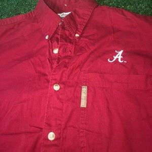 Alabama Crimson Tide Columbia Button Up Size Small